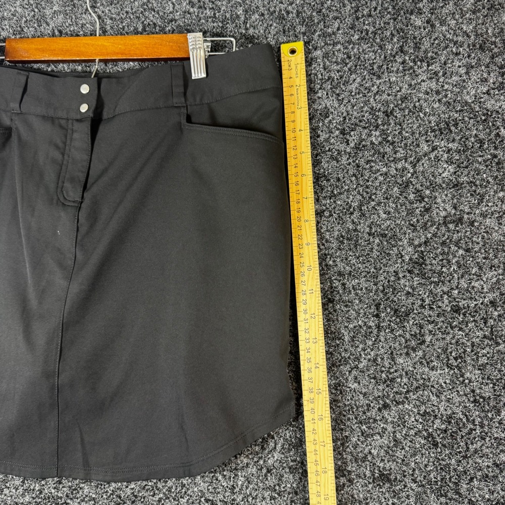 Adidas Golf Essentials 3-Stripes Skort Black Size 14 B82612 NWT - Picture 6 of 6